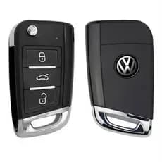 Chave canivete controle pósitron Volkswagen modelo novo alarme flex