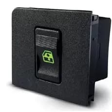 Botão Interruptor Vidro Elétrico Uno  Verde Simples Direito passageiro