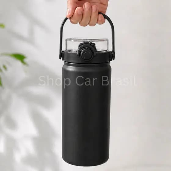 garrafa térmica de água 1200ml 1.2L a Vácuo em Aço Inoxidável Água Gelada Com Tampa Esporte Premium
