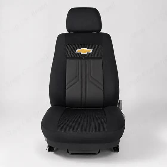 Capa Para Banco De Carro De Tecido E Couro Ecológico Capa De Banco Automotivo Premium Chevrolet