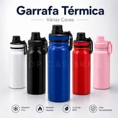 Garrafa Térmica de Água 800ml Espacial Quente & Frio Com Isolamento Térmico Inox Grande Capacidade