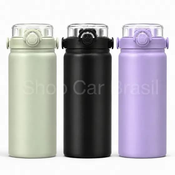 Garrafa Térmica Isolada 1200ml 1.2L a Vácuo em Aço Inoxidável Água Gelada Esporte Com Tampa Premium