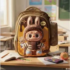 Mochila infantil escolar para meninos e meninas 3 divisorias