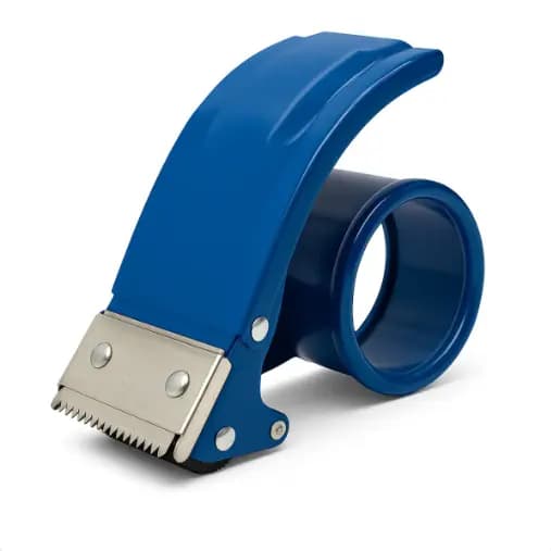 Suporte Aplicador Fita Adesiva Larga Manual Metal Azul