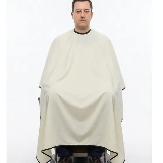 Capa para Corte de Cabelo Profissional Barbeiro Cabeleireiro Salão Leve Ajustável Seca Rápido Microfibra