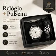 Relógio Masculino Quartz Minimalista Couro Prata