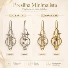 Presilhas De Cabelo Luxosa Com Strass