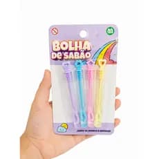Mini Bastão Bolinha de Sabão 4 Uni