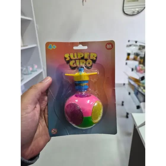 Pião Top Super Giro Com Luzes