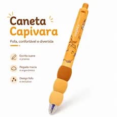 Caneta Capivara Apagável Tinta Azul