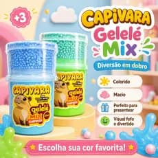 Gelelé Kit Slime Capivara Antistress Fofo