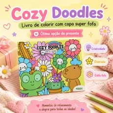 Livro De Colorir - Cozy Doodles