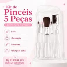 Kit de Pincéis 5 Peças
