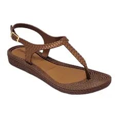 Sandalia Feminina Fivela Leve Confortável Macia Ortopédica Terra e Agua