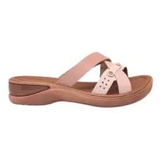 Chinelo Feminino Confortavel Leve Palmilha Macia EVA Salto Plataforma Ortopedico Terra e Água