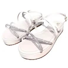 Sandália Papete Feminina Birken  com Tiras em Strass com Fivela Ref. 30/33