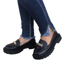 Mocassim Feminino Tratorado Confortavel Corrente