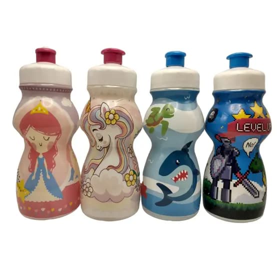 Kit 20 garrafinhas Squeeze 250ml infantil lembrancinhas escolares dia das crianças festa infantil