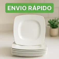 Kit 5 a 50 Pratos de SOBREMESA Quadrados Plástico festas aniversários aperitivos Natal doces lanche