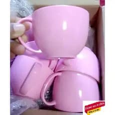 Kit 6 Xícaras 180ml PLÁSTICO ACRILICO para Café Chá Cappuccino Chocolate Quente ideal para presentear Cantinho do Café
