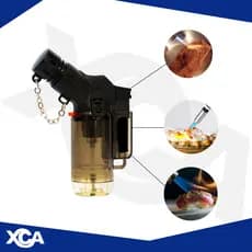 Mini Macarico Portatil Recarregavel Controle Chama Isqueiro Cozinha Churrasqueira s/gas