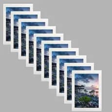 Kit 10 Porta Retrato 20x30 A4 Moldura Branca Para decoração e Fotos