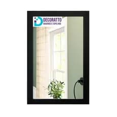 Espelho 30X40 com MDF, Moldura Preta ou Branca