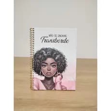 Caderno Espiral A5 Personalizado Capa Dura - "Não se encaixe, Transborde"
