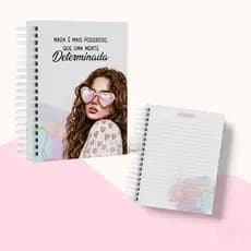 Caderno Espiral A5 Personalizado Capa Dura - Mente Determinada" – Estilo e Inspiração para sua Rotina