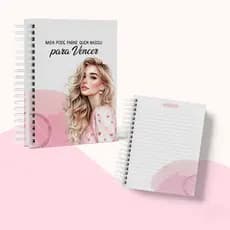 Caderno Espiral A5 Personalizado Capa Dura - "Nascida para Vencer" – Sua dose diária de inspiração
