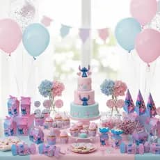 Kit Festa Infantil Lembrancinha Aniversario Stitch Angel Caixinhas