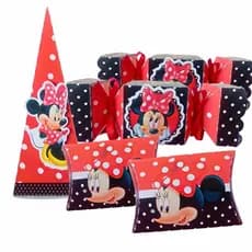 Kit 30 Peças Lembrancinhas Decorativas Personalização Minnie 3D