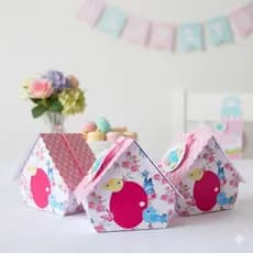Festa Jardim Das Borboletas Passarinho Kit 50 Casas Personalizadas