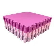Kit 4 Tapete Tatame Eva Linha Premium + Bordas de Acabamento Loja da Maria Fitness Bebe 50x50x1cm 10mm
