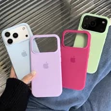 Capinha Capa silicone cases para iphone 17 pro max 17 17 pro 17 air com logo silicone aveludada