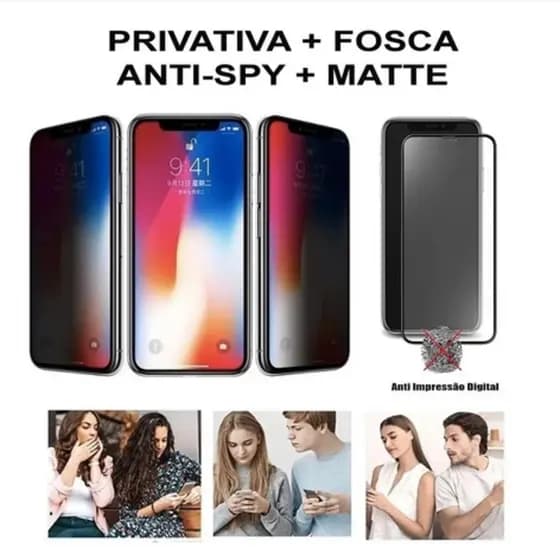 Película Privativa Fosca Anti-Spy Matte Cerâmica Hidrogel MOTO