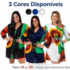 Bata Indiana Feminina Viscose Saida Praia Casual Boho Chic