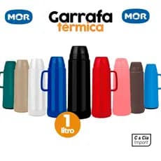 Garrafa Térmica Mor 1 Litro Todas Cores GT Use Inverno Café Chimarrão Resistente