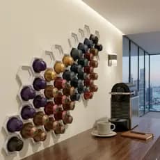 Suporte Porta Capsula Cápsula Nespresso Parede Colmeia Organizador ESCOLHA
