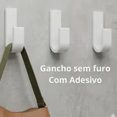 Kit Ganchos Adesivos Fortes para Parede - Suporte Resistente para Toalhas de Banheiro e Cozinha