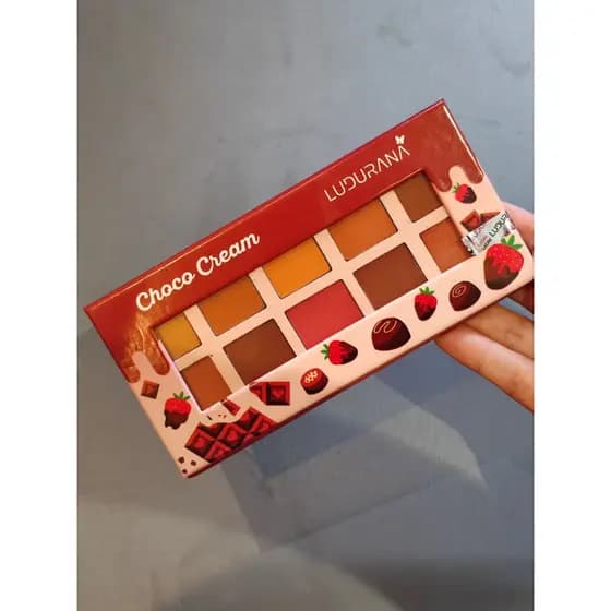 Paleta de Sombra 10 cores Choco Cream Ludurana B0363