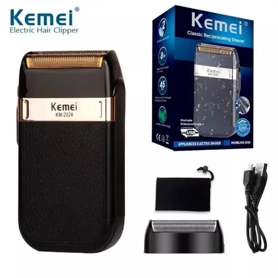 Maquina de barbear Elétrica profissional para acabamento Shaver kemei 2024 Bivolt
