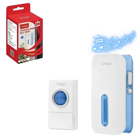 Campainha Sem Fio a prova d água 150 metros para casa 38 Toques 433MHz Sem Instalação