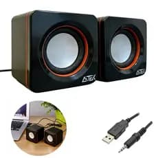 Caixa de Som para Computador Aitek ACS-4511 USB 6W Som Surround 360° para PC Notebook Som Nítido
