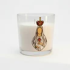 Vela Aromática Santos Católicos 150g Decoração, Fé e Devoção - Nossa Senhora de Fátima