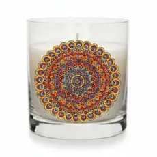 Vela Aromática Mandala 150g – Energia, Meditação, Ambiente - Força