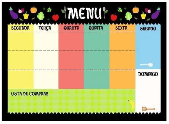 Planner De Parede Magnético Quadro Lousa Planejador Semanal Com Caneta Apagador 40X60 Cm Metal