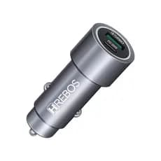Hrebos – Carregador Veicular Power Turbo USB-C 20W | Saída Ultra Rápida PD | Viagens com Bateria Sempre Cheia