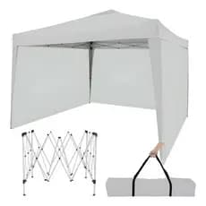 Gazebo Tenda Articulado "Mor" Sanfonada 3x3 com ou sem Paredes  Branco