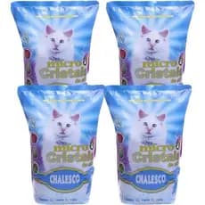 Areia para Gato Silica Chalesco Areia Sanitaria para Gato ( 4 Pacotes )